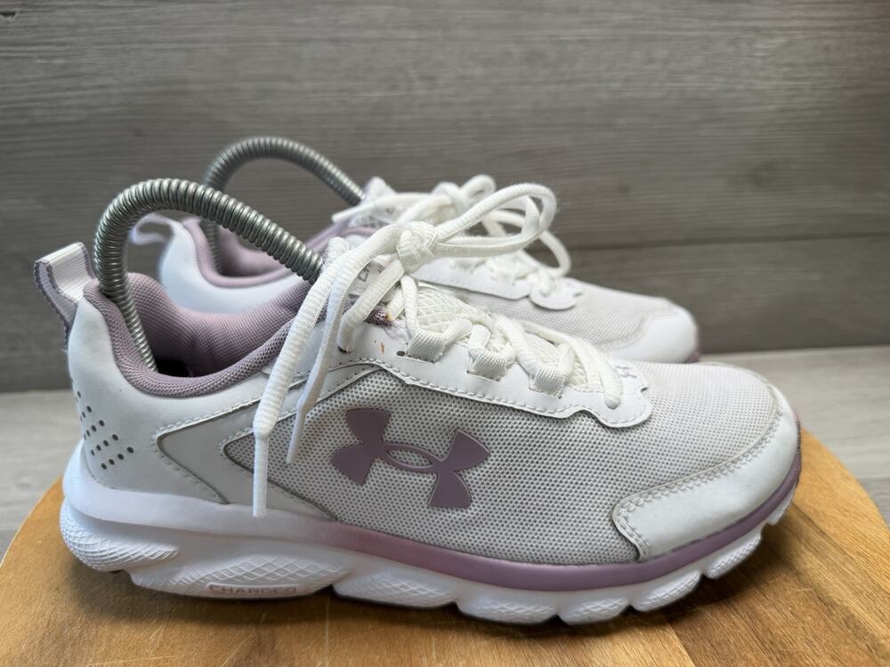 Under Armour Charged Assert 9 Running Shoes, White, Women's 7